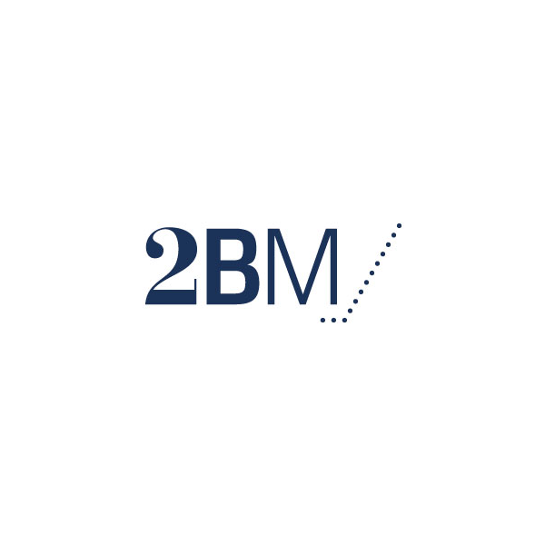 Logo for 2BM, som VITALkommunikation har lavet oversættels og tekstarbejde for