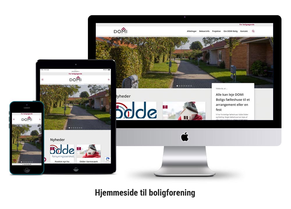 hjemmeside til boligforening slide 1