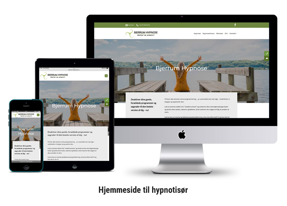 hjemmeside til hypnotisoer slide 1