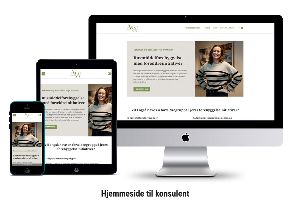 hjemmeside til konsulent slide 1
