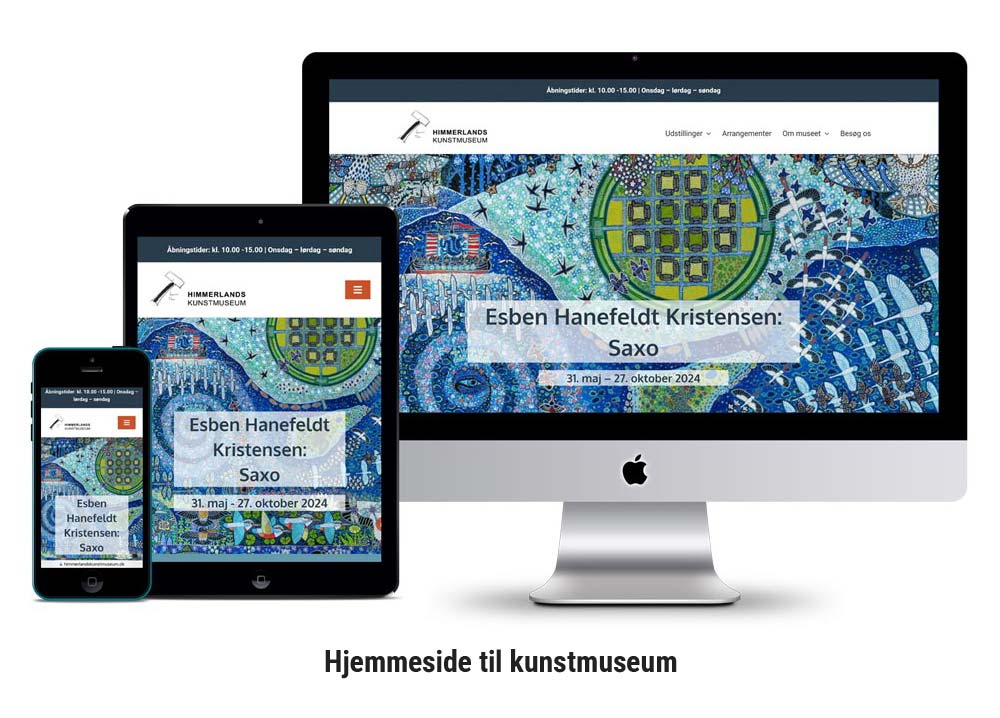 hjemmeside til kunstmuseum slide 1