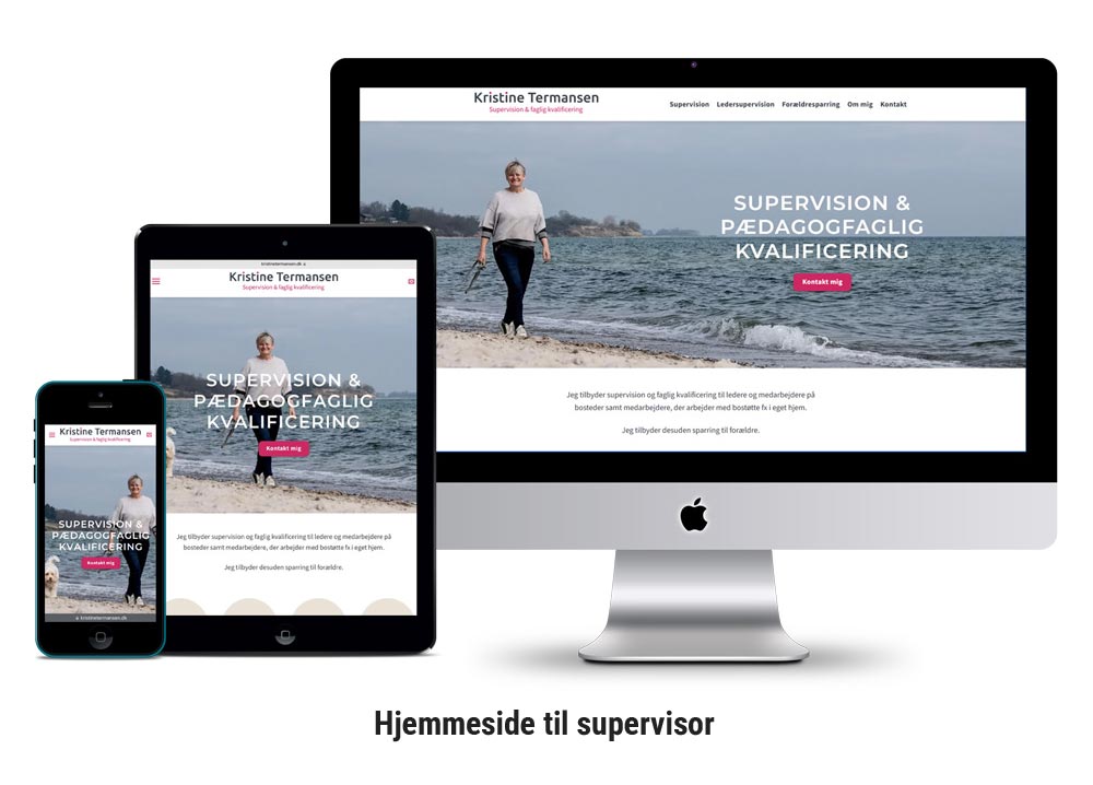 hjemmeside til supervisor slide 1